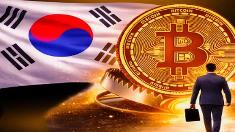 South Korea tokenized real estate concept with Seoul skyline blockchain compliance and property registry