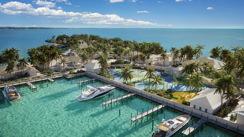 Stunning architectural rendering of custom premium property in Bahamas & Caribbean (Tax-Haven Private Islands) with overlaid cryptographic ledger metrics.