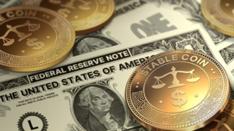 A financial analytical graphic showing Middle East conflict indicators, Bitcoin volatility charts, and tokenized RWA treasury yield flows.