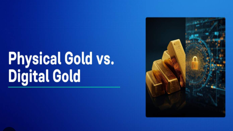 Image Alt Caption: A financial analytical infographic depicting physical gold bars, a Bitcoin token, and tokenized RWA credit charts balanced on a digital scale.