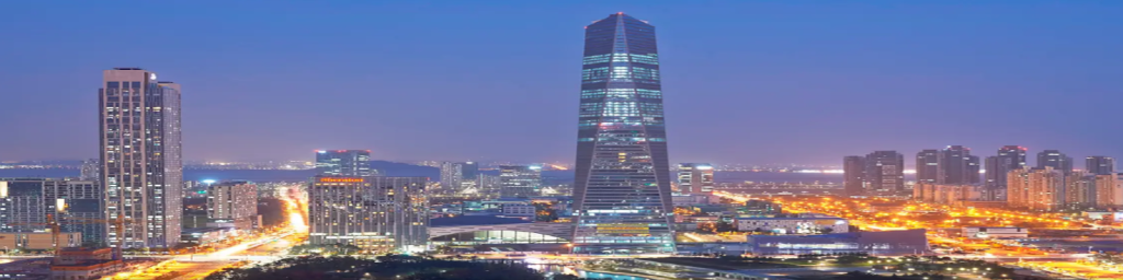 When residents of the International Business District (IBD) in Songdo, South Korea go to work, pick up their kids from school, or shop for groceries, driving is optional. That's because the $40 billion district — currently a work-in-progress about the size of downtown Boston — was designed to eliminate the need for cars. /credit: businessinsider.com