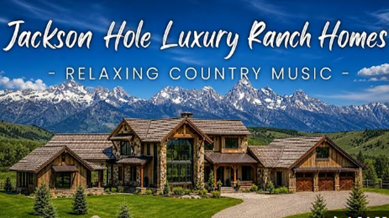 Escape to luxury ranch homes in Jackson Hole, where timber-and-stone estates sit on emerald sagebrush flats beneath the snow-streaked Teton peaks.